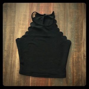 Cute Eyelet Crop Top